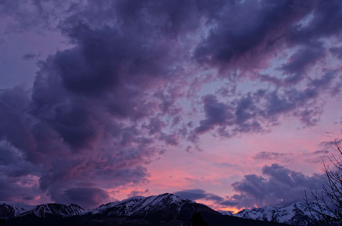 Beautiful sky Maritime Alps