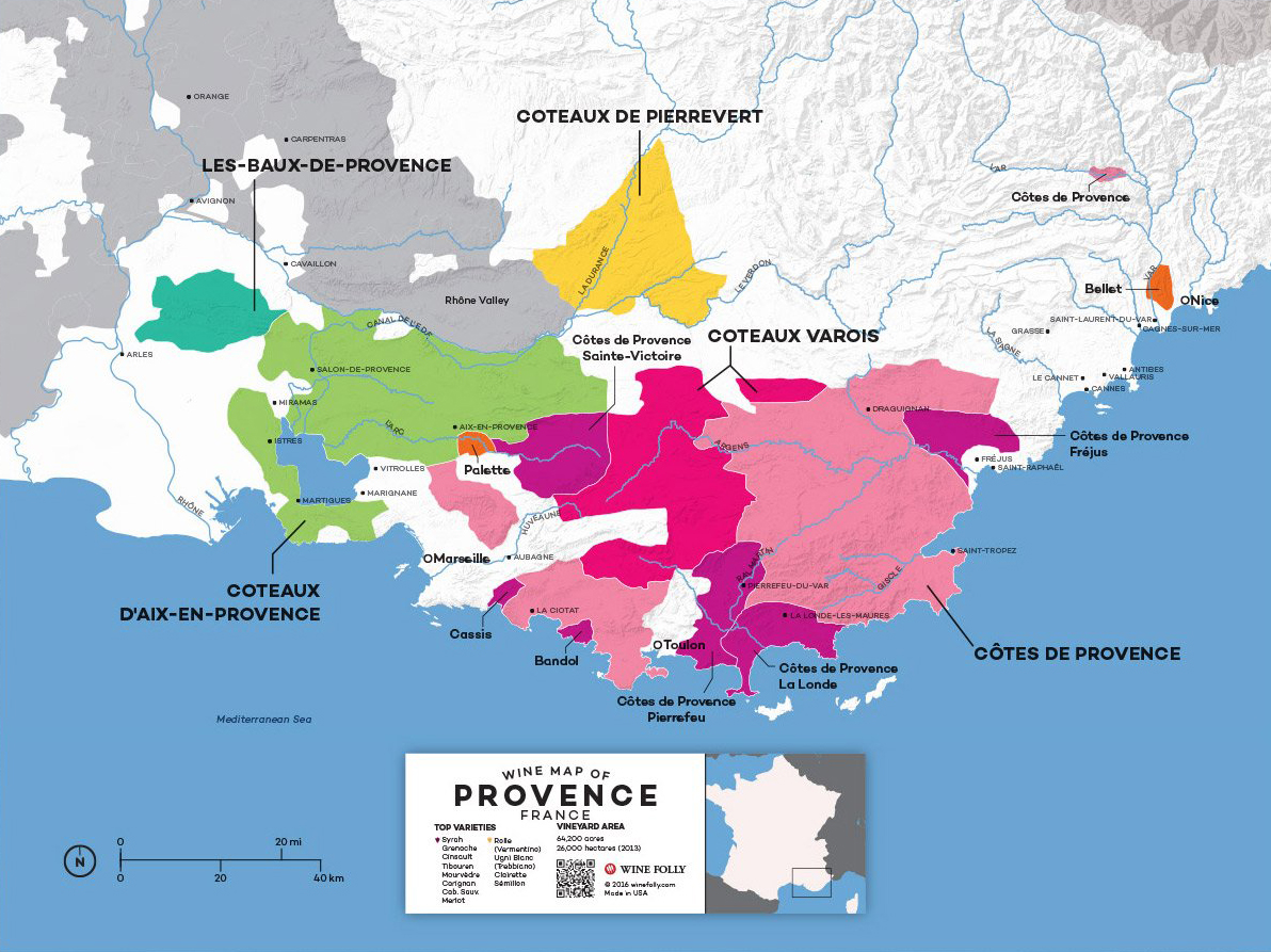 French wine of Provence