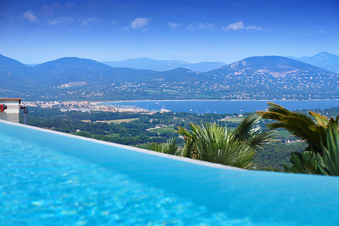 View of Port Grimaud from Gassin French Riviera
