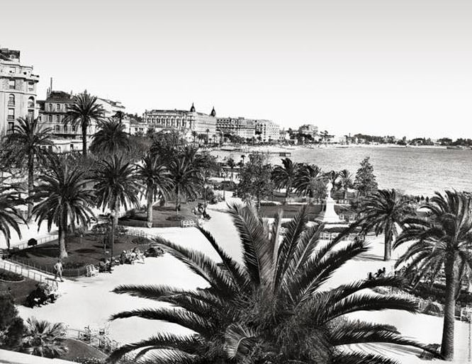 View of Cannes with Majestic Hotel in the background