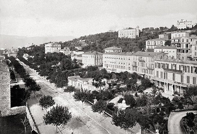 Nice, boulevard Carabacel, 1875