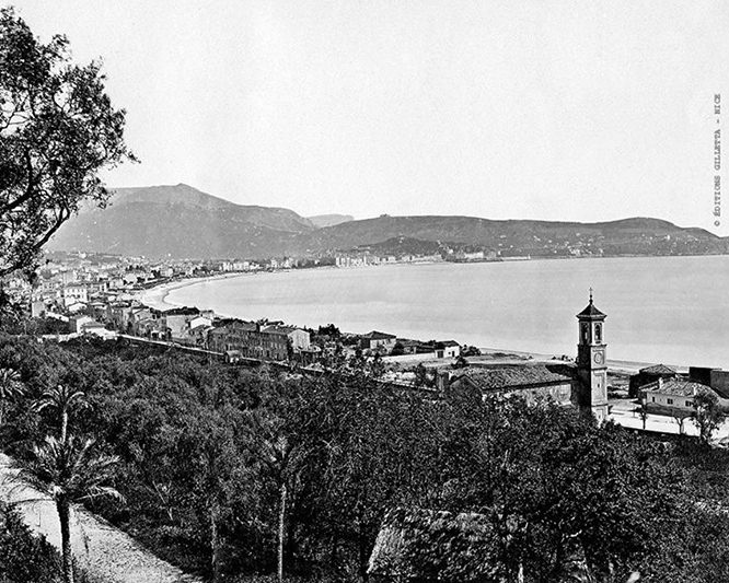Nice, Église Sainte-Hélène, Avenue de la Californie in 1878