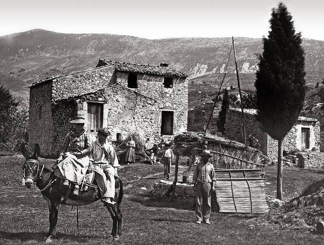 Nice's countryside farm around 1890