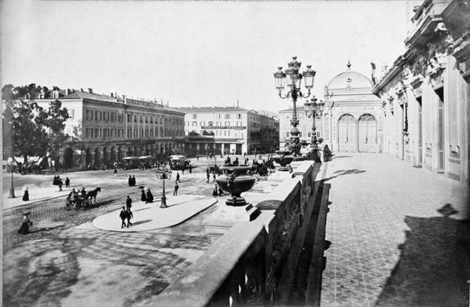 Place Masséna from the Casino Municipal around 1900