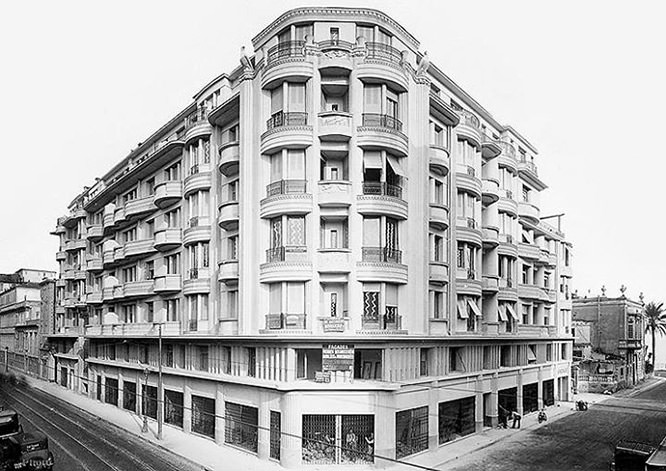 Nice, rue de France, Gloria Mansions building in 1934