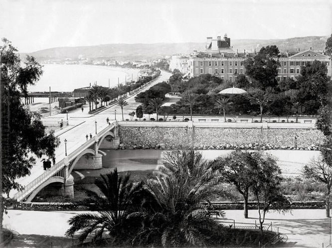 Nice Pont des Anges 1884