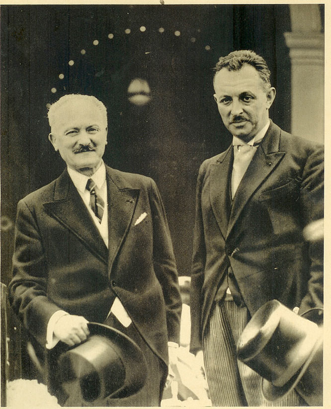 Albert Lebrun et Jean Médecin
