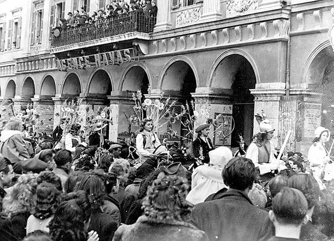 Carnaval of Nice around 1950