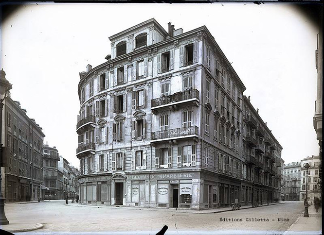 Nice, angle of Avenue Maréchal Foch and Rue Valperga around 1910