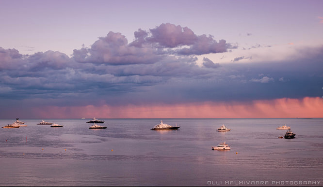Rain approaching at Golfe Juan