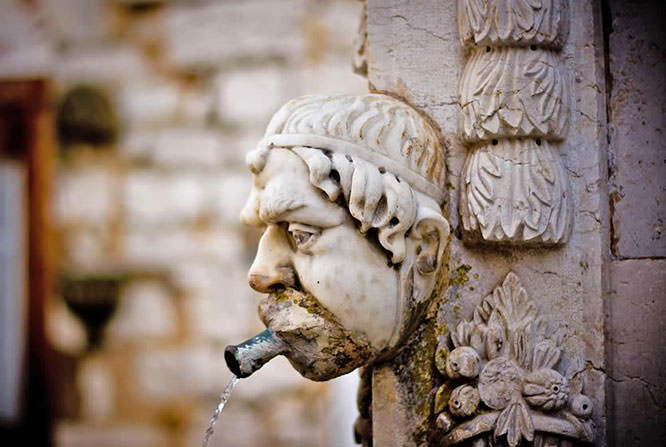 Fountain in Gourdon French Riviera