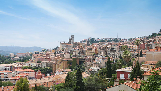 Old buildings in Grasse French Riviera