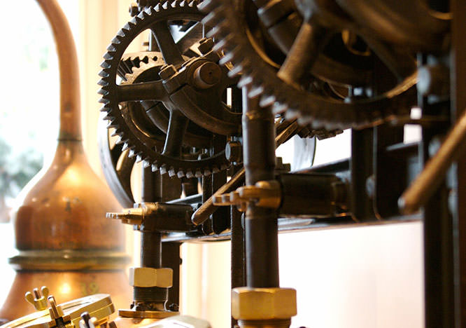 Ancient perfume machine in Grasse
