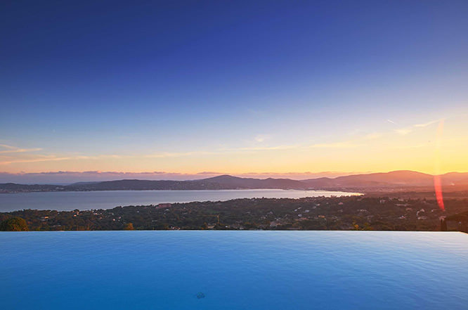 View on the Golfe de Saint Tropez French Riviera