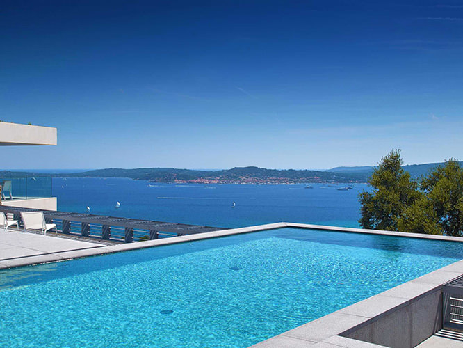 View on the Golfe de Saint Tropez French Riviera