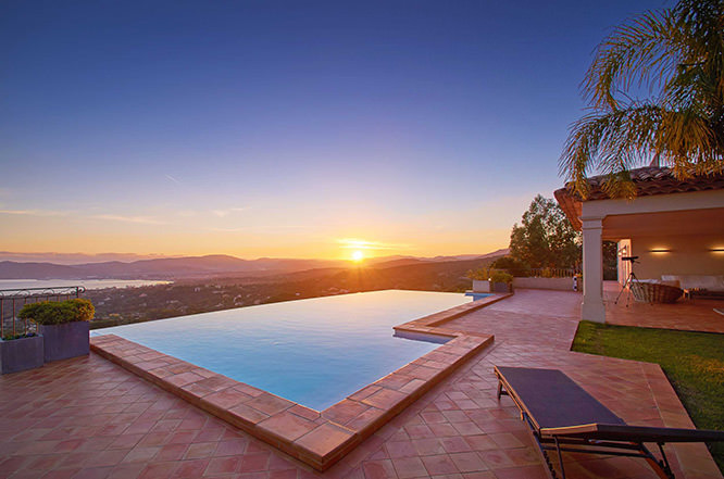 Sunset in Grimaud French Riviera