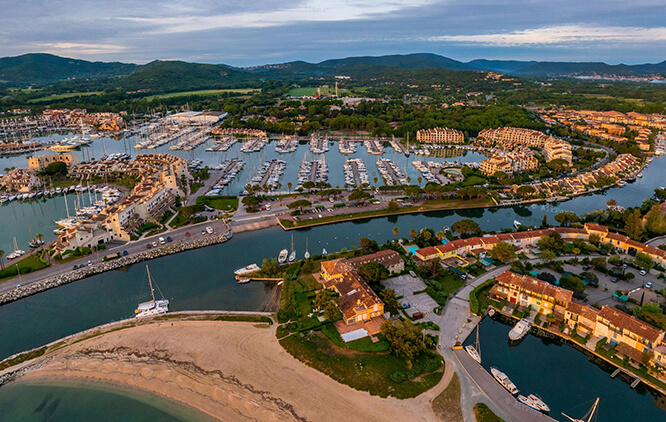 Aerial view of Port Grimaud French Riviera