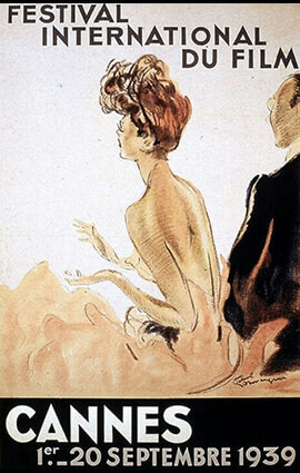Cannes Movie Festival Illustration