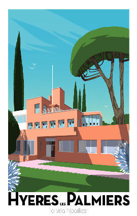 Hyères les Palmiers Illustration