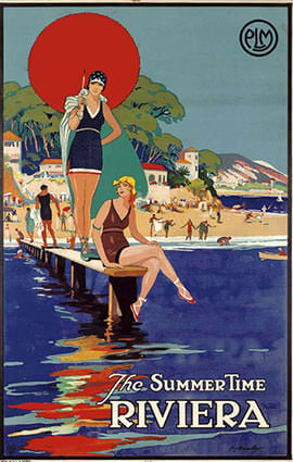 The Summertime Riviera Illustration