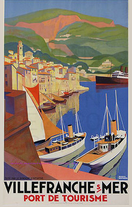 French Riviera Illustration