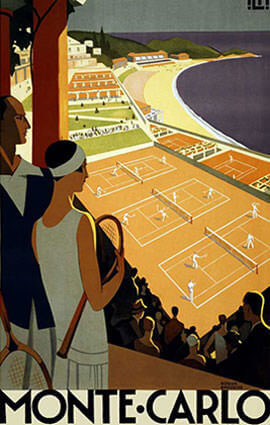 French Riviera Illustration