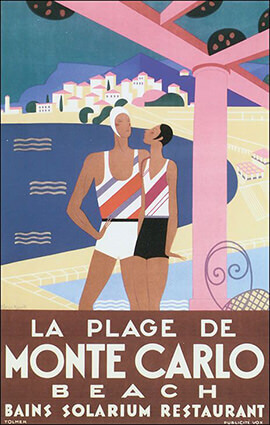 French Riviera Illustration