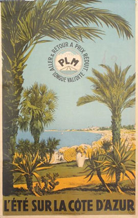 L'été sur la côte d'azur illustration