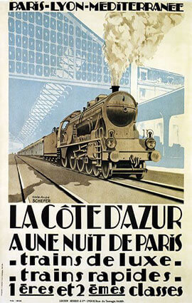 Trains de luxe illustration