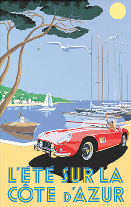 L'été sur la Côte d'Azur illustration