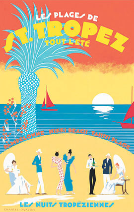 Les plages de St Tropez illustration
