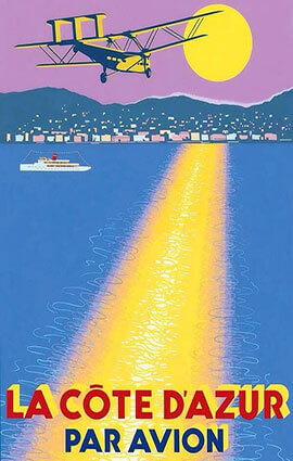 La Côte d'Azur par avion illustration