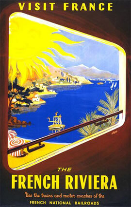Visit the French Riviera illustration