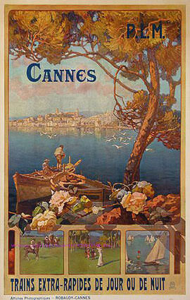 French Riviera Illustration