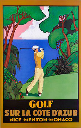 French Riviera Illustration