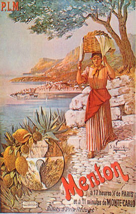 French Riviera Illustration