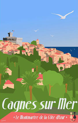 Cagnes sur Mer Illustration