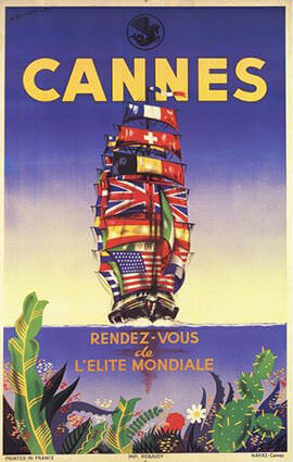 French Riviera Illustration