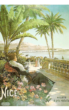 French Riviera Illustration