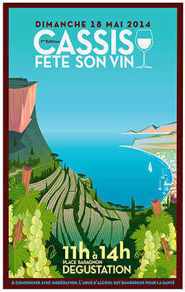 French Riviera Illustration