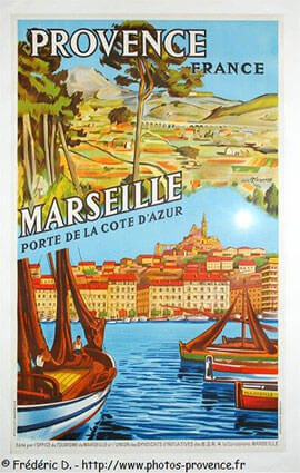 French Riviera Illustration