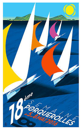 French Riviera Illustration