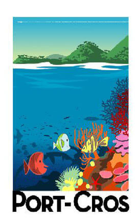 French Riviera Illustration