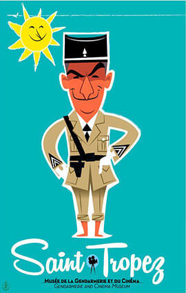 French Riviera Illustration