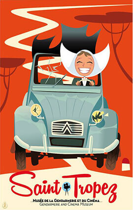 French Riviera Illustration