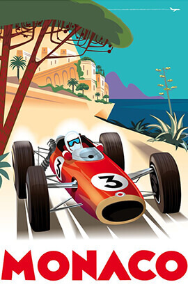 Monaco Grand Prix Illustration