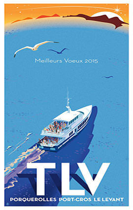 French Riviera Illustration