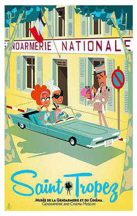 French Riviera Illustration