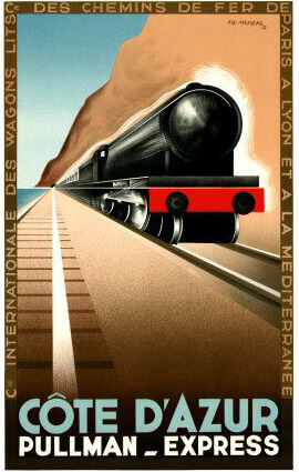 French Riviera Illustration