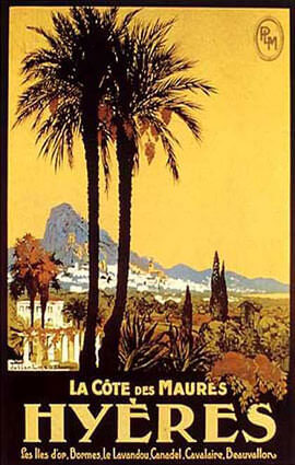 French Riviera Illustration